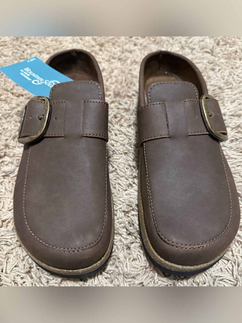 Mountain Sole Women's Brown Comfort Buckle Clog Size: 10